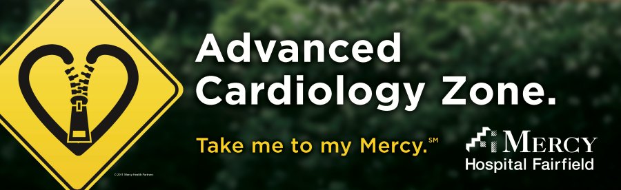 billboard with cardiology graphic